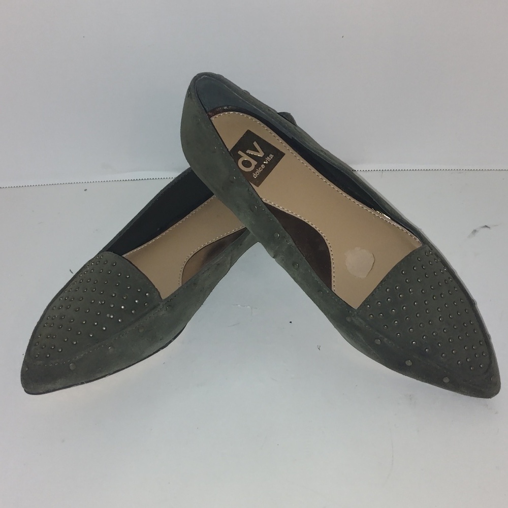 DV by Dolce Vita LEENA Studded Flat Green Size 7 - Picture 8 of 9